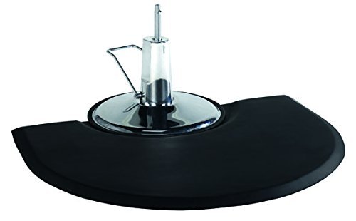 Semi Circle 4'x3' 1/2 Thick Barber Salon Anti Fatigue Floor Mat Beauty Supplier Styling by BestSalon