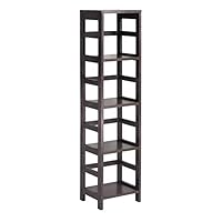 Winsome Wood 92514 Leo Model Name Shelving, Small, Espresso