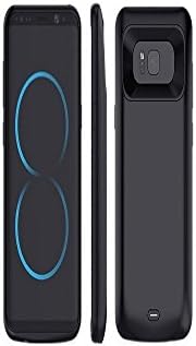 Top Galaxy S8 Battery Case: 5500mAh Ultra Slim Battery Charging Case/ Rechargeable External (Black)