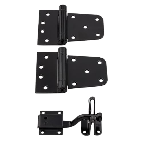 National Hardware N343-475 Selbstschließendes Tor-Set, Schwarz, 0