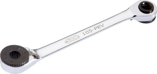 SAM Outillage 105-PEV Magnetic Offset Wrench with Bit Holder 1/4 and 5/16