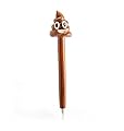Resin Pile of Poop Emoji Ink Pen Funny Novelty