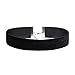Skhls 5pcs Classic Retro Black Velvet Choker Necklaces, 25MM