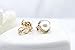 cckiise Clip On Pearl Earrings with Art Vintage Wedding Style - Cream Pearls (Gold1)