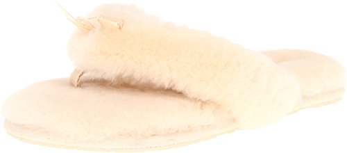 Ugg australia fluff flip flop ii, natural, 9 b(m) us