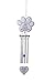 EXPAWLORER Pet Memorial Gifts Dog Wind Chimes - Pawprint Dog Memorial Gifts Remembrance Pet Loss Gifts Metal Cast Wind Chime with Heart-Shaped Pendant Loss of Dog Sympathy Gift Memento for Dogs Cats