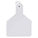 Z Tags 25 Count 1-Piece Blank Tags for Calves, White