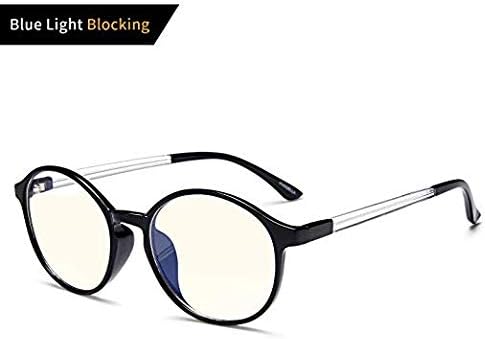 VVDQELLA Blue Light Filter Glasses for Blocking Screen UV Protection Clear Lens Ultralight 0.03 lb Men/Women Black