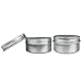 Beauticom (Quantity: 12 Pieces) 80G Refillable Silver Round Empty Aluminum Metal Tin Sample Jar Container with Screw Cap Lid for Candle, Beauty, Skincare, Cosmetics, Make Up, Balm, Salves