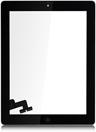 Black 9.7" Touch Screen for Ipad 2 A1395 A1396 A1397 WIFI GSM CDMA,Digitizer Assembly Kits Included Home Button & Camera Holder + Free Tool Kits + Adhesive Tape Pre-attached by Tongyin