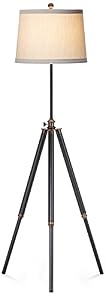 Image of Tripod Antique Bronze Floor Lamp
