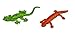 Safari Ltd. Reptiles TOOB - 16 Hand-Painted Mini Figurines Including Snakes, Lizards, Iguanas, and Chameleons - Educational Toy Figures For Boys, Girls & Kids Ages 3+