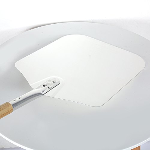 1Pc keuken roestvrij staal Pizza Peel met houten handvat voor het bakken van zelfgemaakte pizzabrood - Afbeelding 6