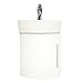 Renovators Supply Myrtle Corner Vanity Sink - Wall Mount Vanity Sink with White Cabinet - Heavy-Duty Bathroom Vanity Sink with Chrome Faucet and Pop up Drain - Porcelain Scratch and Stain Resistant
