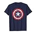 Mens Marvel Captain America Classic Shield Graphic T-Shirt Large Navy