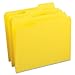 Smead File Folder, Reinforced 1/3-Cut Tab, Letter Size, Yellow, 100 per Box (12934)