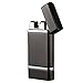 Kivors Rechargeable Photoelectric Sensor Lighter Dual Arc Plasma Electronic Lighter Windproof Cigarette Lighter, Black