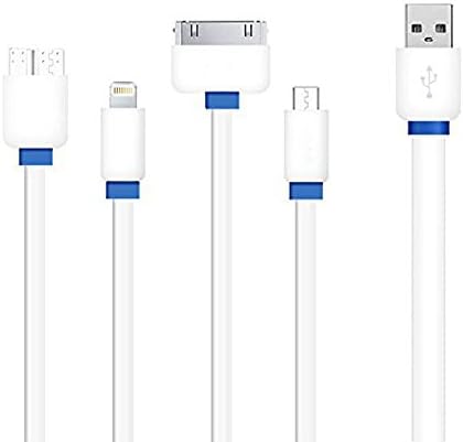 iMounTop USB Charging Cable, 100cm (39.37inch) 4in1 Multiple Universal USB Charging Cable for iPhone,iPad Mini,iPad Air, iPad Pro, Huawei, HTC,LG,Samsung Galaxy, Note and most Android phones/Tablet