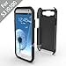 Acase ACS-01PCSLSGS3BK-AS Superleggera PRO Dual Layer Hybrid Case for Samsung Galaxy S3 / S III - 1 Pack - Retail Packaging - Black