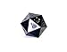 3 Pack! GameScience: Coal Black D20 Polyhedral Dice - Opaque Un-Inked Precision Edge Dice - 3 Piece Bundle