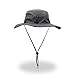 EasyOh Fishing Hat Outdoor UPF 50+ Waterproof Boonie Hat Summer UV Protection Sun Caps for Men/Women-Grey