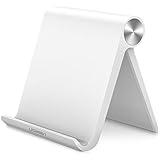 UGREEN Tablet Stand Holder for iPad, Samsung Galaxy Tab, Nintendo Switch, Apple iPad Pro 10.5, iPad Mini, iPad Air, iPhone 7 6 Plus X 6S 8 5S, LG Android Tablets and E-readers, Adjustable (White)