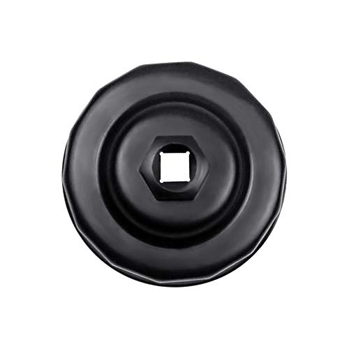 Heavy Duty 74mm 14 Flutes Oil Filter Wrench For Volkswagen, Mercedes Benz, VW, Audi, Porsche, Mazda, Sprinter And More - Also Fits Select Mobil1, Bosch, Mahle and Other Aftermarket Filters(Black)