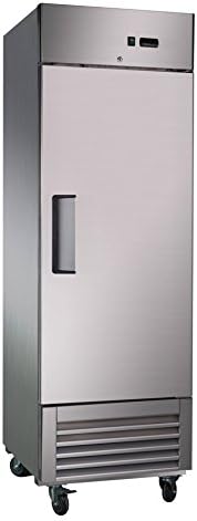 Sybo 24 Cubic Feet Stainless Steel Heavy Duty Reach-In Commercial Refrigerator,Holds Temperature Between 31°F and 40°F for Restaurants