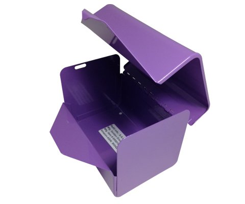 Sanitary Napkin Disposal Bag Dispenser, Steel Restroom Hardware, Lavender