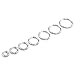 Zysta 2-10pcs Stainless Steel Silver Small Round Tube Endless Hoop Earrings, Hypoallergenic for Cartilage, Nose, Ears, Tragus