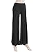 MBJ WB1104 Womens Wide Leg Palazzo Lounge Pants L BLACK