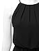 JJ Perfection Women's Sleeveless Double-Layered Pleated Mini Chiffon Dress