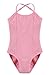 Arshiner Girl's Ballet Double Slim Solid Adjustable Strap Leotard