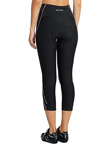 image for Baleaf Women's 3D Padded UPF 50+ 3/4 Cycling Compression Tights Capris
