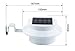 FALOVE Outdoor Solar Gutter LED Lights - White Sun Power Smart Solar Gutter Night Utility Security Light (Round Gutter Light (6pcs))