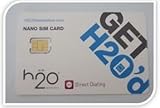 H2o Wireless Nano Simcard with First Month Included:$30 Plan, (Unlimited Talk, Text, MMS & 500 Data Plus $10 Int’l Talk Credit) Direct Dialing GSM Sim Card Starter Kit At&t Network Prepaid - Lowest Rate Nationwide, No Contract