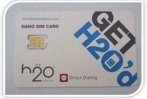 H2o Wireless Nano Simcard with First Month Included:$30 Plan, (Unlimited Talk, Text, MMS & 500 Data Plus $10 Int’l Talk Credit) Direct Dialing GSM Sim Card Starter Kit At&t Network Prepaid - Lowest Rate Nationwide, No Contract