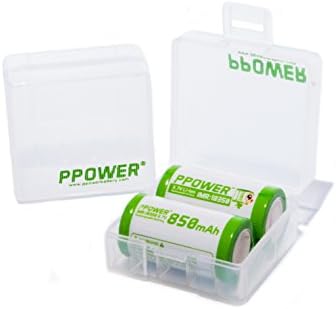 2X Ppower battery box, storage box battery case,Container for 2 x 18350 Li-ion battery (batteries are not included) P-Power