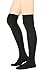 STYLEGAGA Winter Cozy Cable Knit Over The Knee High Boot Socks (One Size: XS to M, Cozy Cable_Basic 3Pair)