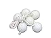 Xing-Rui Ladder Toss Ball Replacement Ladder Balls Bolos Bolas Ladder Golf with Real Golf Balls，White and Black