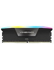 Corsair Vengeance RGB DDR5 32GB (2x16GB) 5200MHz C40 Intel Optimized Desktop Memory (Dynamic Ten-Zone RGB Lighting, Onboard Voltage Regulation, Custom XMP 3.0 Profiles, Tight Response Times) Black