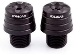 EVOTECH - FS-BE/DKS/270 : EVOTECH - FS-BE/DKS/270 : Counterweights handlebar ends COLOR BLACK MAT APRILIA CAPONORD 1200: 2013-2015 - APRILIA SHIVER 750: 2008-2015 - APRILIA TUONO RSV4: 2005-2014 - APRILIA TUONO V4: 2011-2014 -