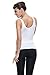 Franato Women's Shapewear Camisole Seamless Basic Smoothing Tank Top White Large