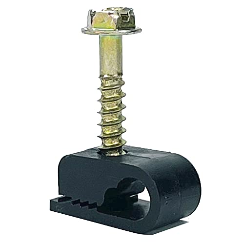 Stanz (TM) Flex Single Coaxial Cable Clips, Cat6, Electrical Wire Cable