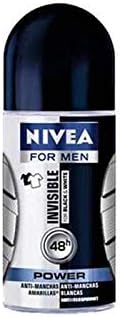 Nivea Men Invisible Deodorant, No White Residues, 50 ml, Pack of 3, 50 ml (Pack of 3)