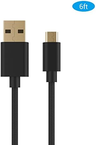 Micro USB Cable (6ft), MoMoCity Nylon Braided Charging Cord Premium Durable Powerline for Android devices, Samsung, Nexus, LG, Sony, HTC, Huawei, Motorola and More