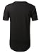 URBANCREWS Mens Hipster Hip Hop Brooklyn 99 Quilted Longline T-Shirt White, XL