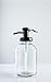 Bell Glass Soap Dispenser with Antique Bronze Metal Pump