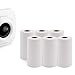 6 Roll Mini Sticker Printer Photo Paper, 57 x 30mm Thermal Printer Paper White Self-Adhesive for PeriPage A6, Vretti TP6S Portable Thermal Pocket Printer Paper for Study Notes, Pictures