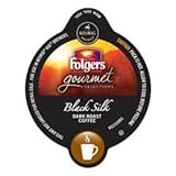 32 Count - Folgers Gourmet Selections Black Silk Bold Coffee Vue Cup For Keurig Vue Brewers